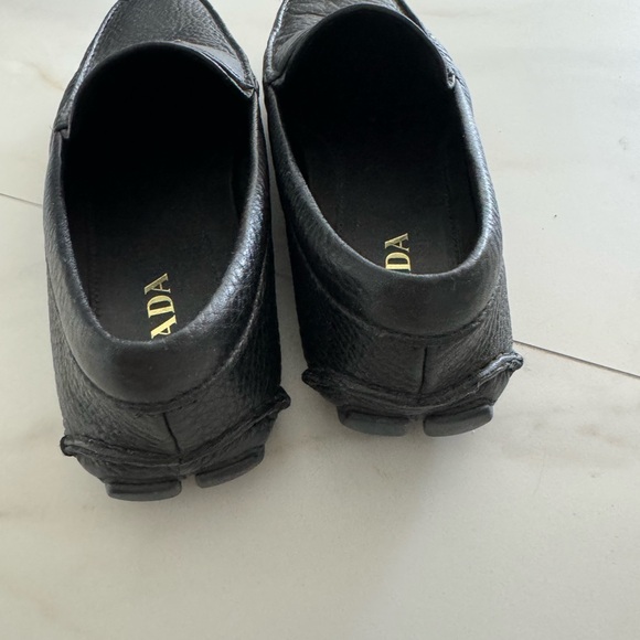 Prada men’s loafers in black Size 9. Used once . In perfect condition - Picture 3 of 7